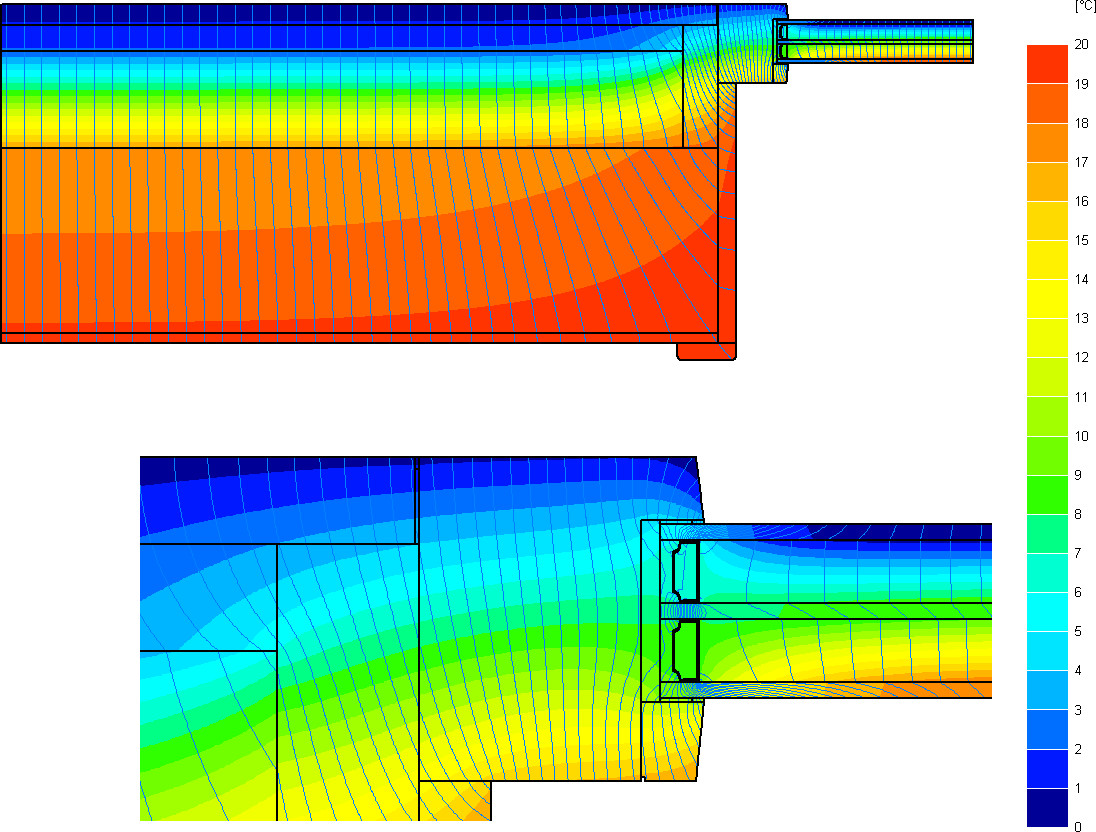 B4-Thermal analysis of a wall to window junction according to EN ISO 13789